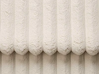 Rechte chaise longue - beige ribbelig corduroy - afbeelding 5 van  7