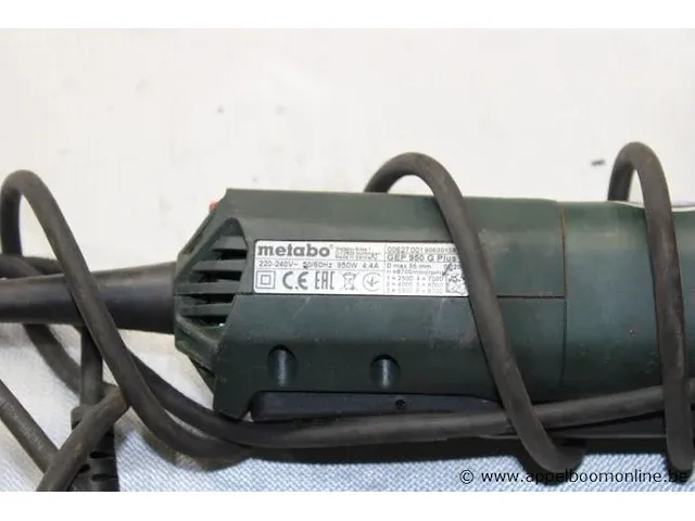 Rechte slijper metabo gep 950 g plus, 950w, bj 2020 - afbeelding 2 van  2