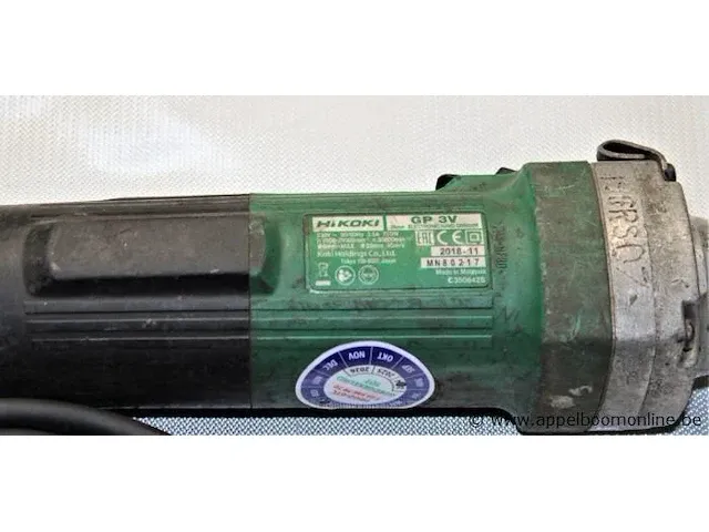 Rechte slijpmachine hikoki gp 3v, 760w, bj 2018 - afbeelding 2 van  2