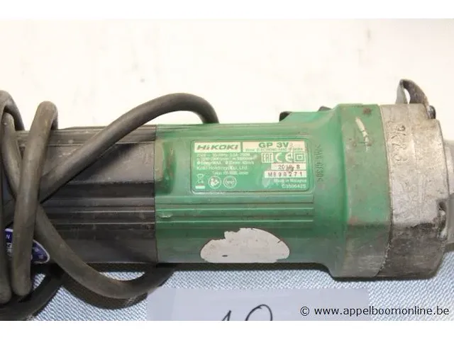 Rechte slijpmachine hikoki gp 3v, 760w, bj 2019 - afbeelding 2 van  2