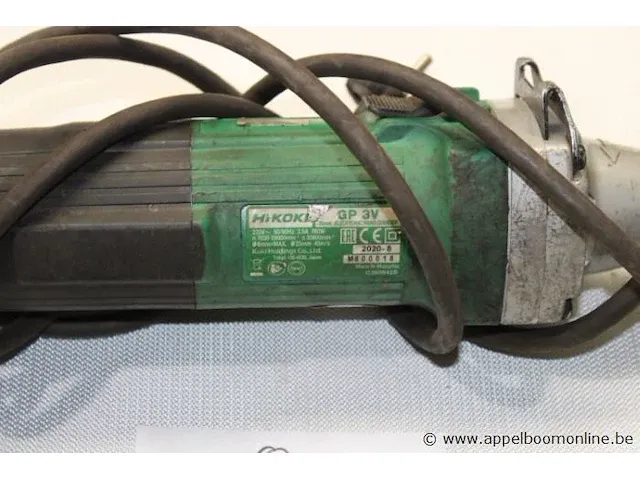 Rechte slijpmachine hikoki gp 3v, 760w, bj 2020 - afbeelding 2 van  2
