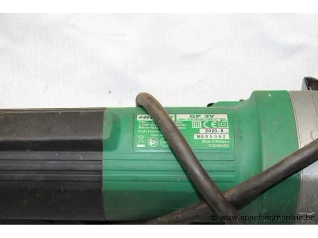 Rechte slijpmachine hikoki gp 3v, 760w, bj 2020 - afbeelding 2 van  2