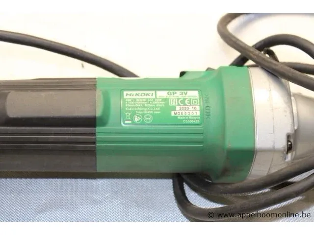 Rechte slijpmachine hikoki gp 3v, 760w, bj 2020 - afbeelding 2 van  2