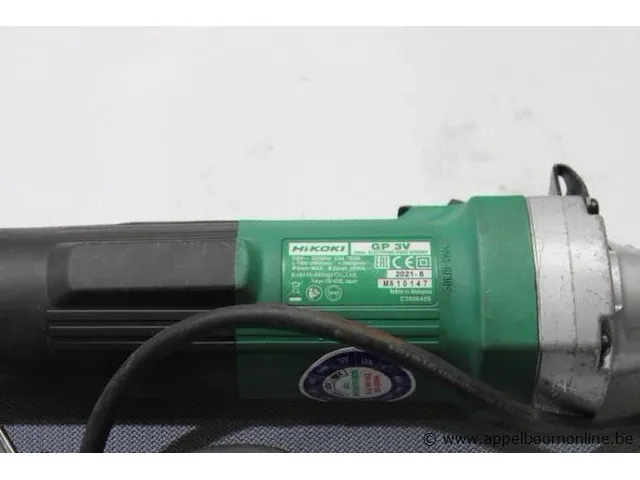 Rechte slijpmachine hikoki gp 3v, 760w, bj 2021 - afbeelding 2 van  2