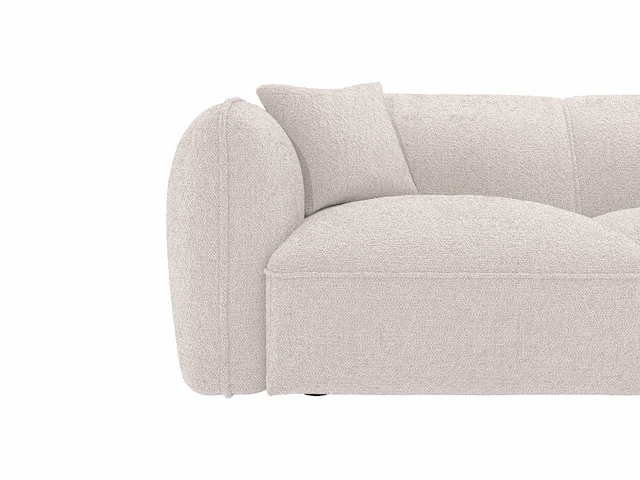 Rechter hoekbank - beige stof - maison céphy - afbeelding 4 van  5