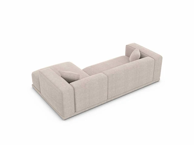 Rechthoekige bank - beige stof - afbeelding 5 van  7