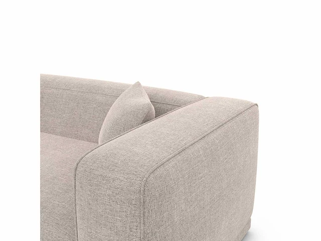Rechthoekige bank - beige stof - afbeelding 6 van  7