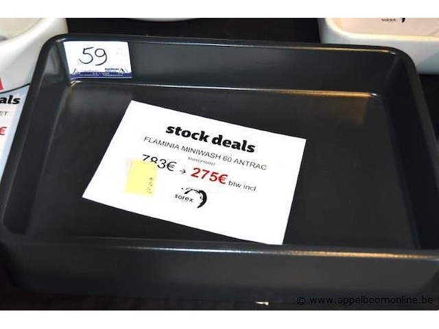 Rechthoekige design wasbak flaminia 60x40 - afbeelding 1 van  2