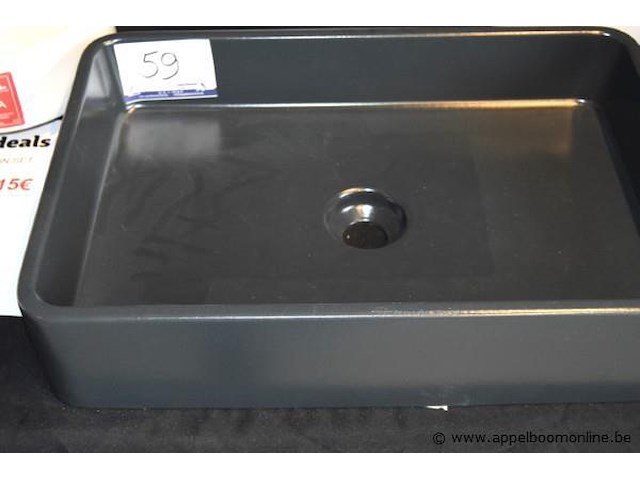 Rechthoekige design wasbak flaminia 60x40 - afbeelding 2 van  2