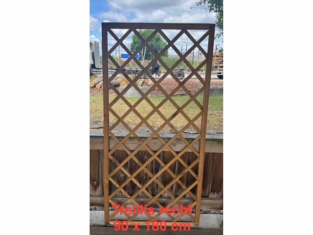Rechthoekige houten tuinomheining 90 x180 (11x) - afbeelding 1 van  1