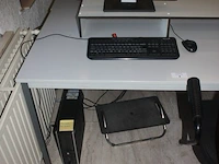 Rechthoekige schrijftafel 80x160 cm, centrale eenheid hp compaq core i5, monitor dell (18,27,28) - afbeelding 2 van  6
