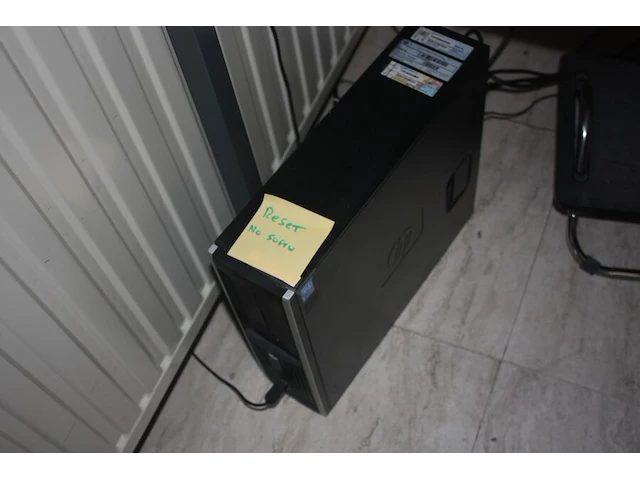 Rechthoekige schrijftafel 80x160 cm, centrale eenheid hp compaq core i5, monitor dell (18,27,28) - afbeelding 4 van  6