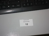 Rechthoekige schrijftafel 80x160 cm, rolbureelstoel met zwarte stoffen zit en rug, centrale eenheid dell optiplex 390 core i3, 2 monitors samsung s24e650 (18,20,35,37) - afbeelding 5 van  5