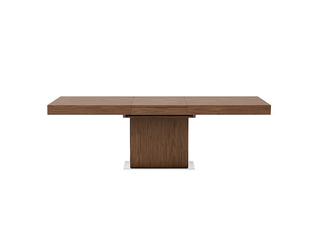 Rechthoekige uitschuifbare eettafel in notenhout - afbeelding 6 van  8