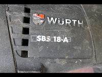 Reciprozaag op accu würth sbs 18-a - afbeelding 2 van  10