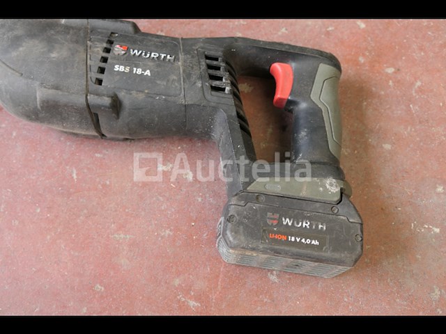 Reciprozaag op accu würth sbs 18-a - afbeelding 7 van  10