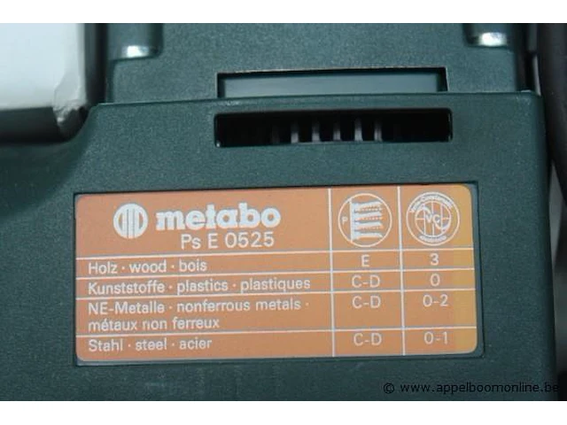 Reciprozaagmachine metabo, ps e 0525 - afbeelding 3 van  4