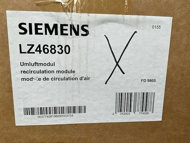 Recirculatie module siemens lz46830 - afbeelding 1 van  2