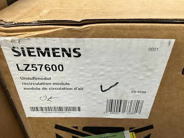Recirculatie module siemens lz57600 - afbeelding 1 van  2