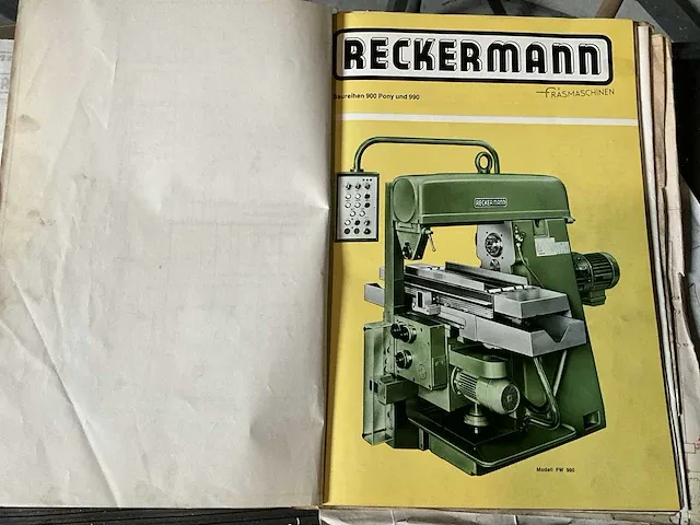 Reckermann freesmachine dubbele spindel (metaalbewerking) - 1977 - afbeelding 19 van  19