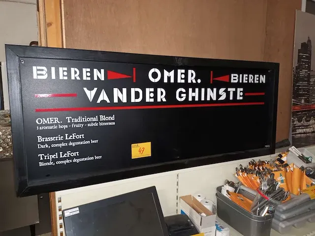 Reclame bord omer - afbeelding 1 van  3
