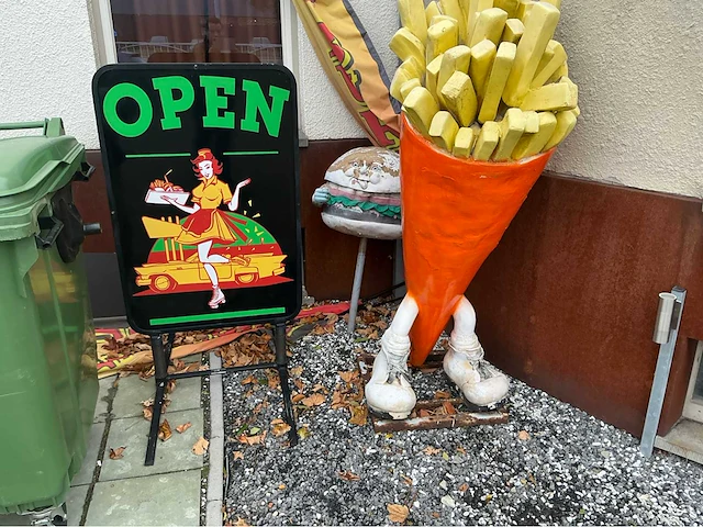Reclame borden frituur overige restaurantinrichting - afbeelding 1 van  5