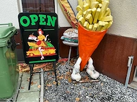 Reclame borden frituur overige restaurantinrichting - afbeelding 1 van  5