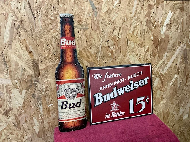 Reclamebord bud (2x) - afbeelding 1 van  2
