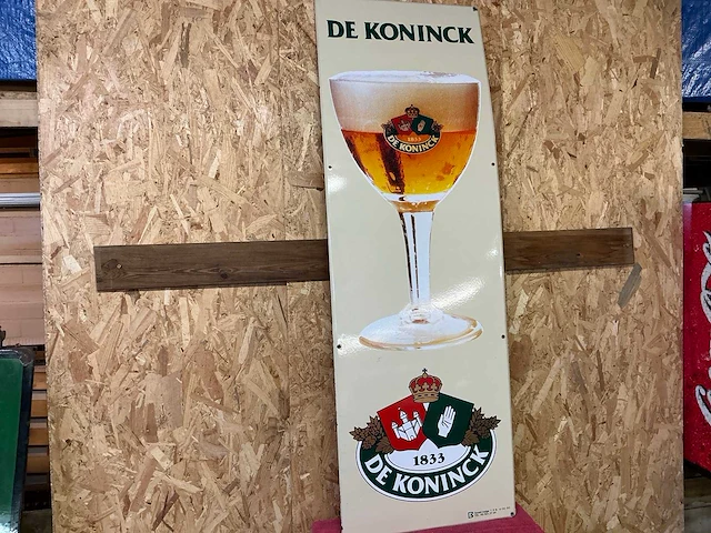 Reclamebord emaille de koninck - afbeelding 1 van  3