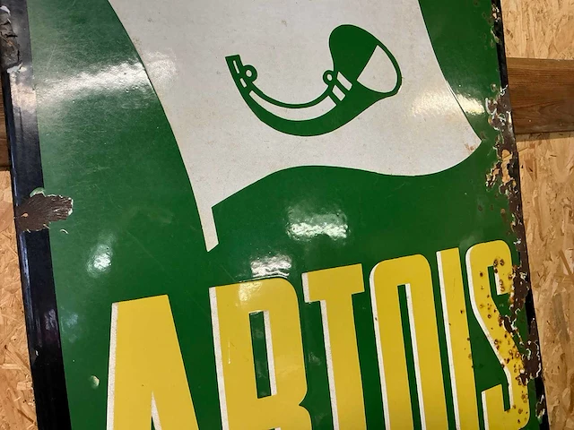 Reclamebord emaille stella artois - afbeelding 3 van  4