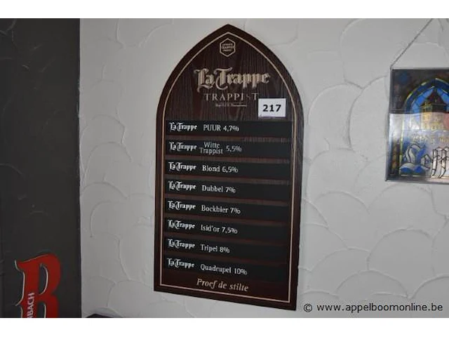 Reclamebord la trappe - afbeelding 1 van  1