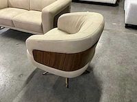 Recor lederen relaxsalon en draaifauteuil - afbeelding 13 van  14