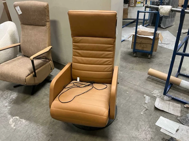 Recor seating elektrische lederen relaxfauteuil - afbeelding 1 van  8