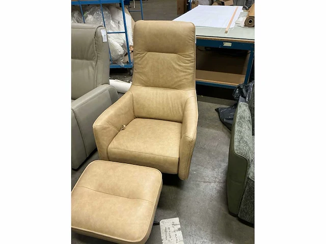 Recor seating lederen relaxfauteuil - afbeelding 2 van  7
