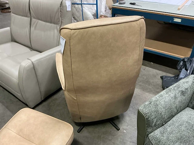 Recor seating lederen relaxfauteuil - afbeelding 5 van  7