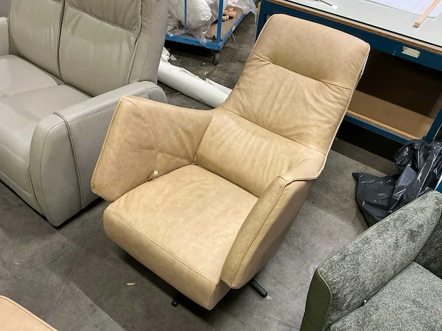 Recor seating lederen relaxfauteuil - afbeelding 7 van  7