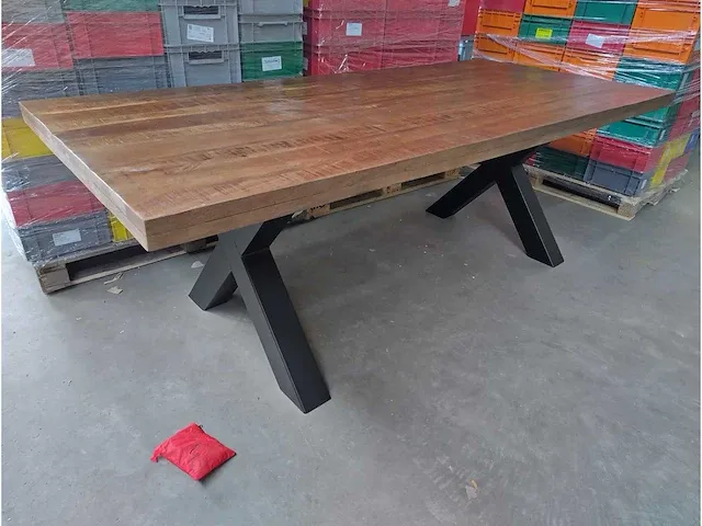 Rect-220 - mango eetkamertafel 220x110 - afbeelding 1 van  8