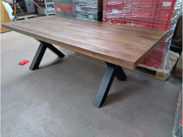 Rect-220 - mango eetkamertafel 220x110 - afbeelding 3 van  8
