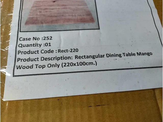 Rect-220 - mango eetkamertafel 220x110 - afbeelding 8 van  8