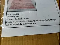 Rect-220 - mango eetkamertafel 220x110 - afbeelding 8 van  8