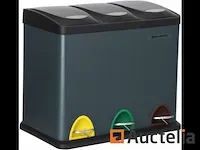 Recycling vuilnisbakken, 3-in-1 pedaal vuilnisbakken - afbeelding 1 van  7