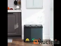 Recycling vuilnisbakken, 3-in-1 pedaal vuilnisbakken - afbeelding 6 van  7