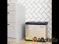 Recycling vuilnisbakken, 3-in-1 pedaal vuilnisbakken - afbeelding 1 van  6