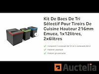 Recyclingbakset voor emuca keukenlades - afbeelding 1 van  1
