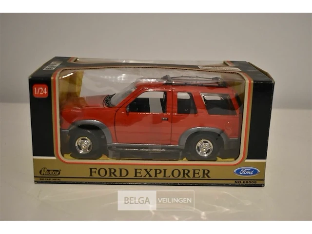 Red box miniatuur ford explorer nr. 68008 1/24 - afbeelding 2 van  2