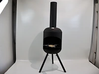 Red fire fuego l fireplace black + grill - afbeelding 1 van  5
