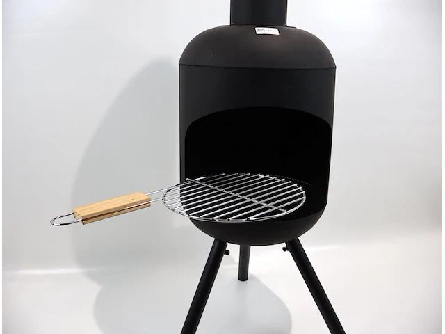 Red fire fuego l fireplace black + grill - afbeelding 3 van  5