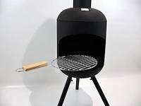 Red fire fuego l fireplace black + grill - afbeelding 3 van  5