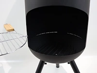 Red fire fuego l fireplace black + grill - afbeelding 4 van  5