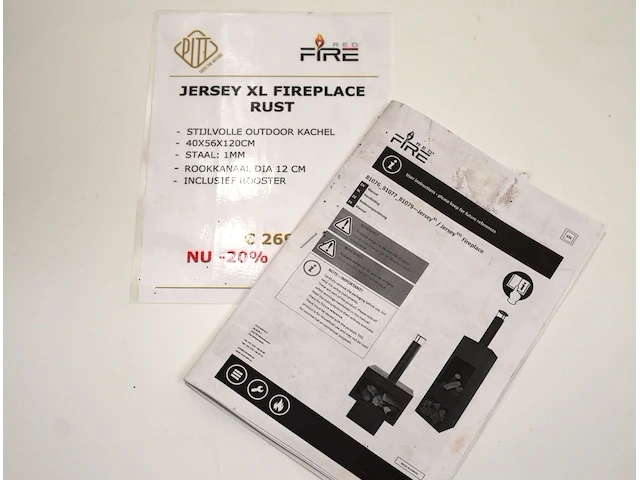 Red fire jersey xl fireplace - afbeelding 4 van  4